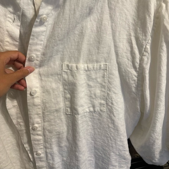 Deiji Studios The 03 Set Top Only M/L White Linen - Picture 4 of 5